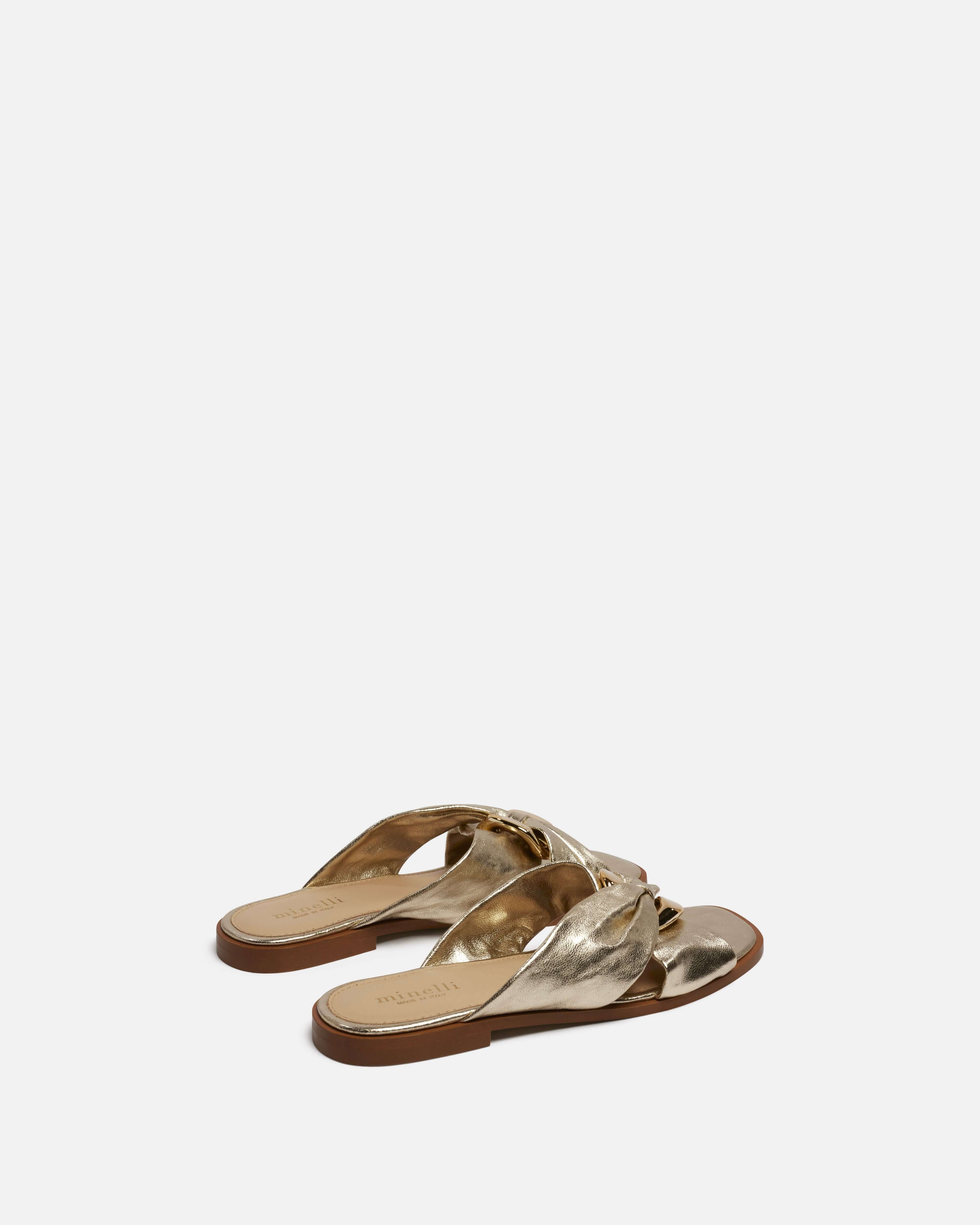 MULES LASSIE/MET PLATINE - minelli.fr - MINELLI
