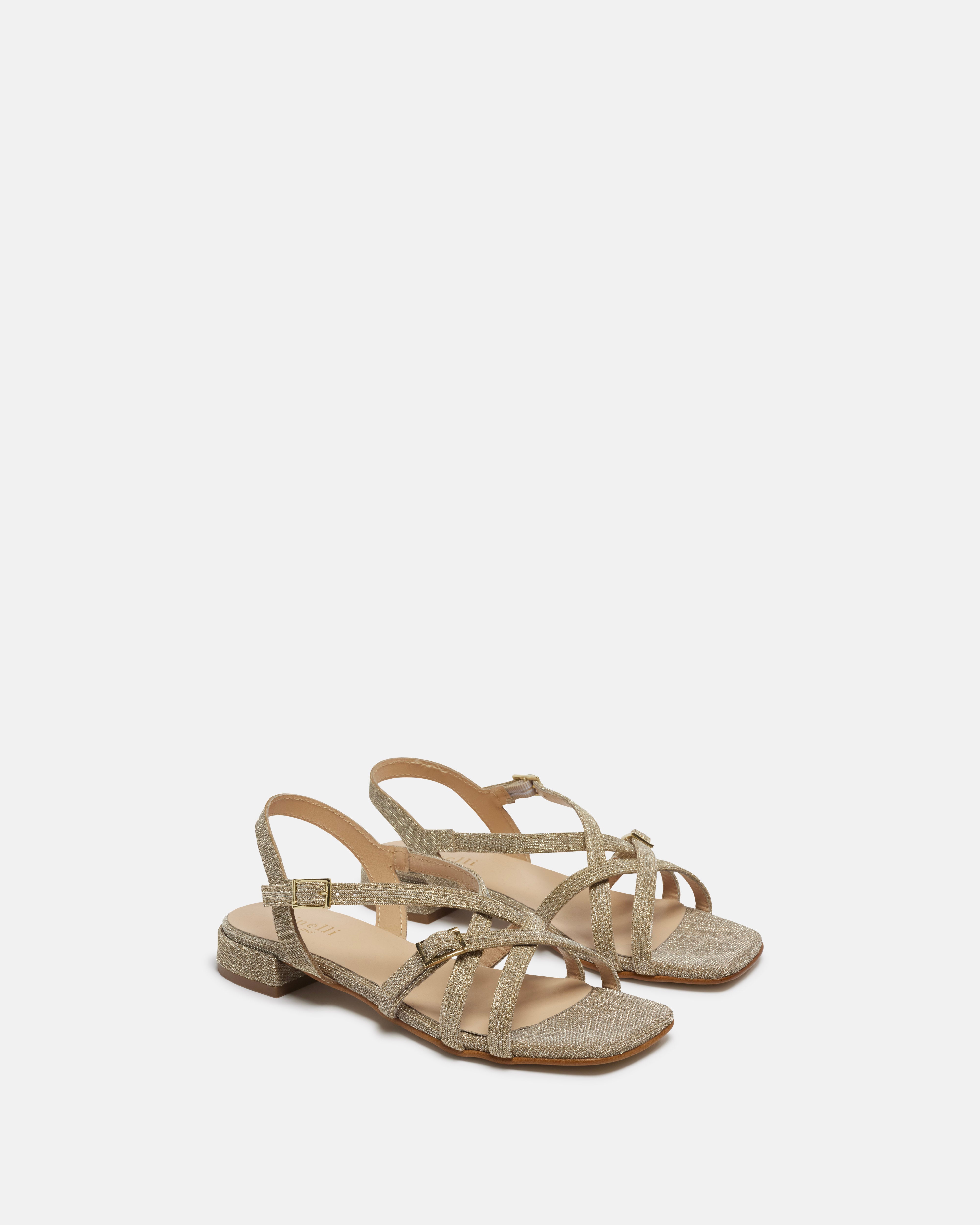 SANDALES LEVANA/GLIT PLATINE - minelli.fr - MINELLI