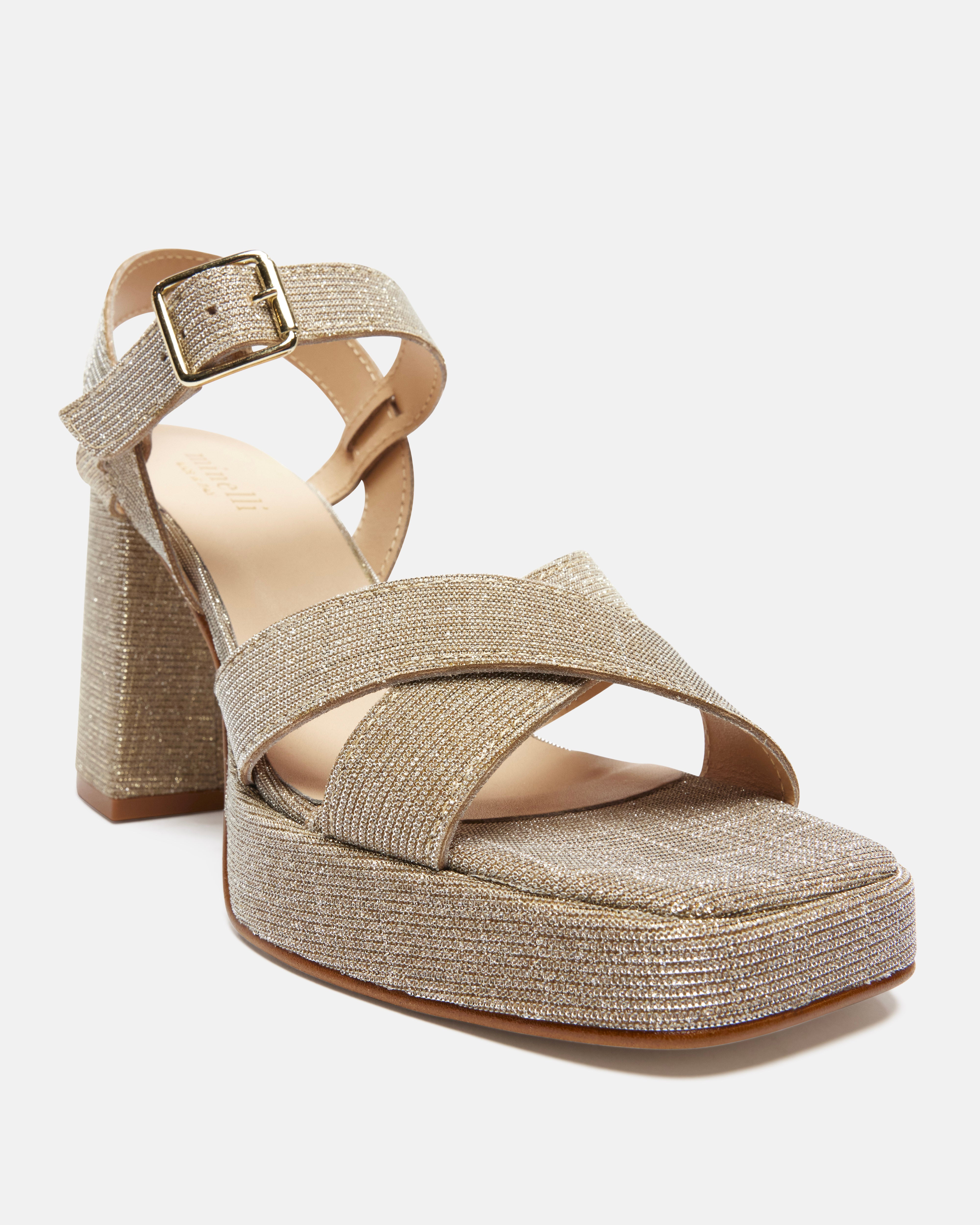 SANDALES LIBELLA/GLIT PLATINE - minelli.fr - MINELLI