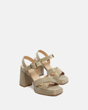 SANDALES LIBELLA/GLIT PLATINE - minelli.fr - MINELLI