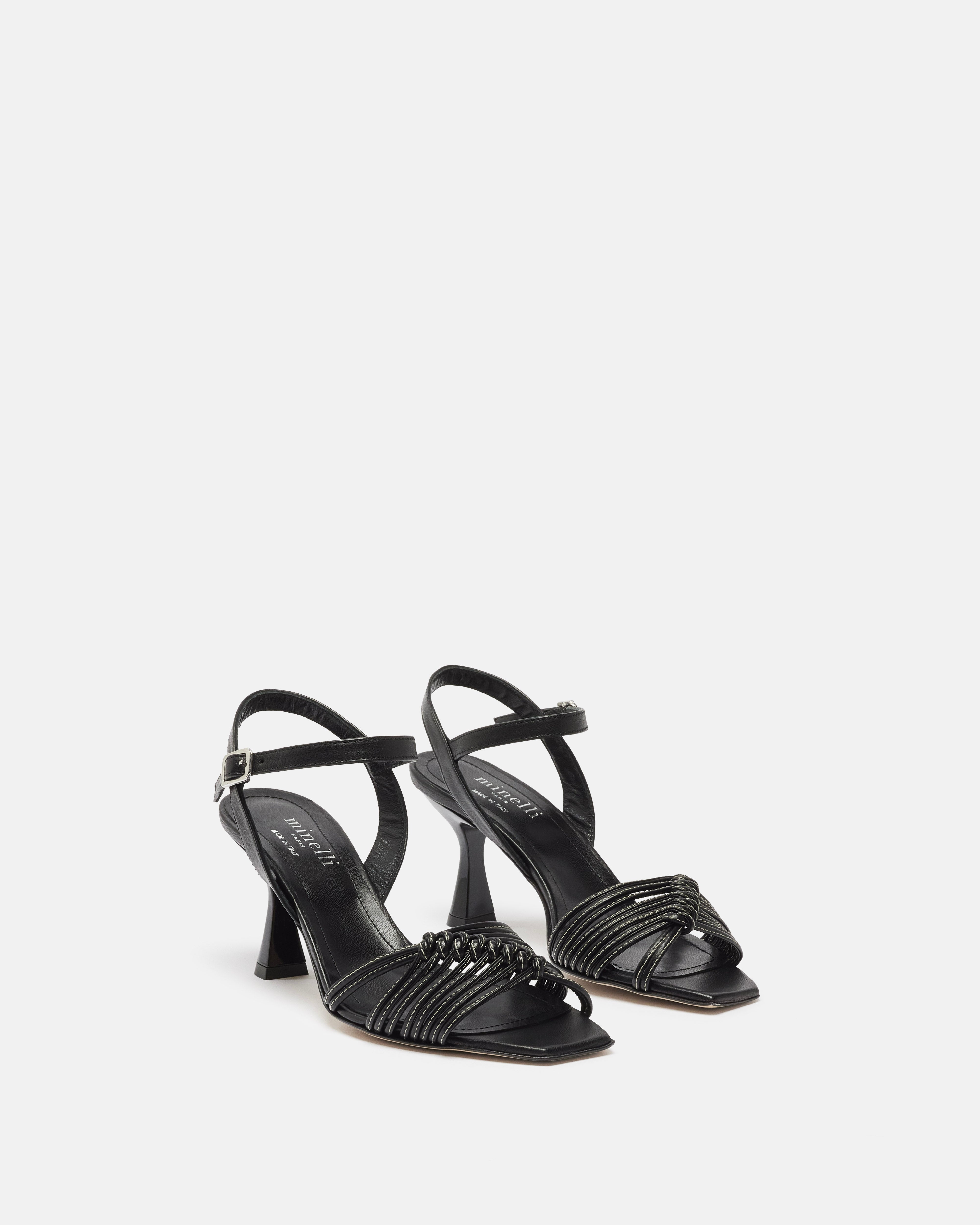 SANDALES NATACHA NOIR - minelli.fr - MINELLI