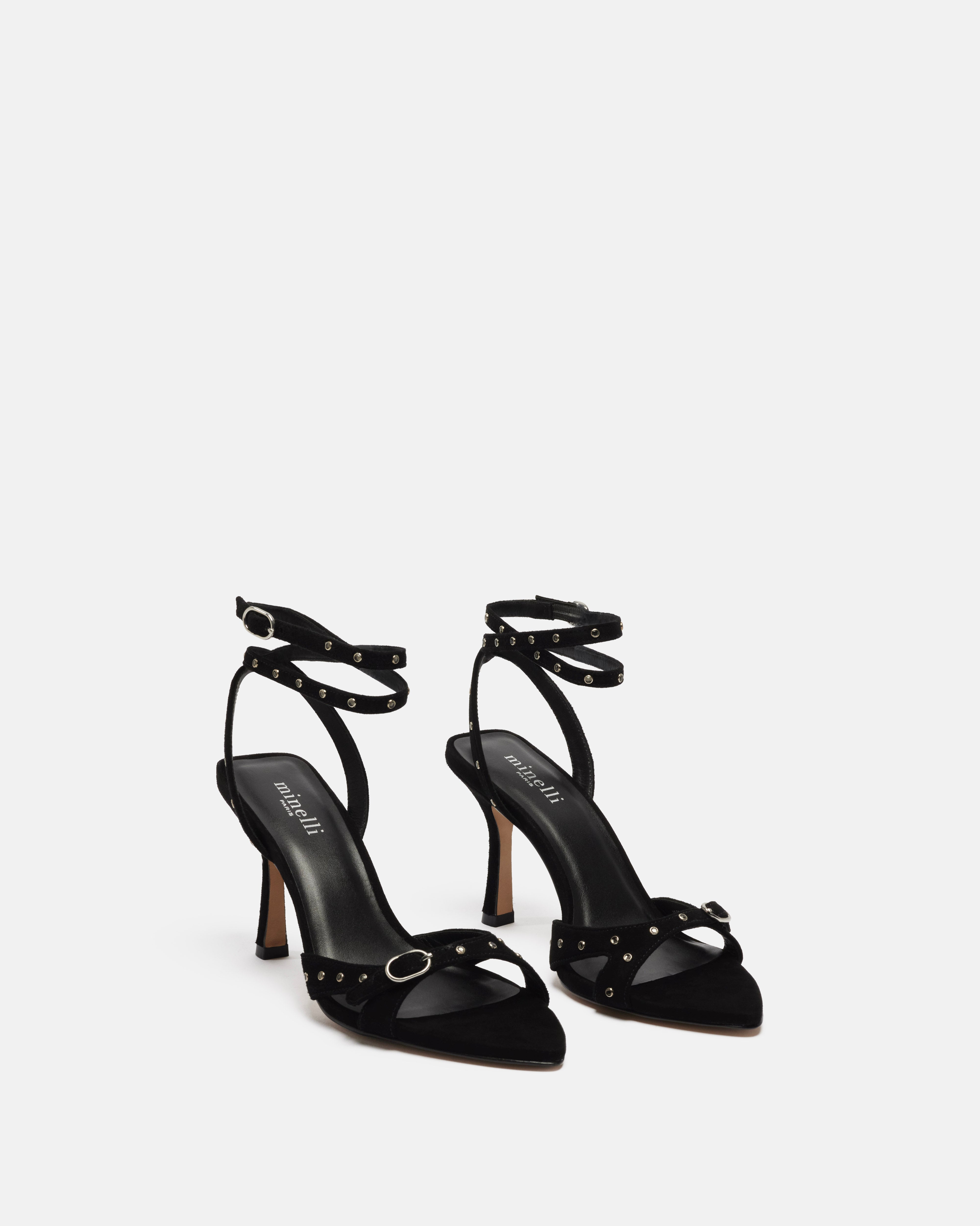 SANDALES KEOUNIA/STRASS NOIR