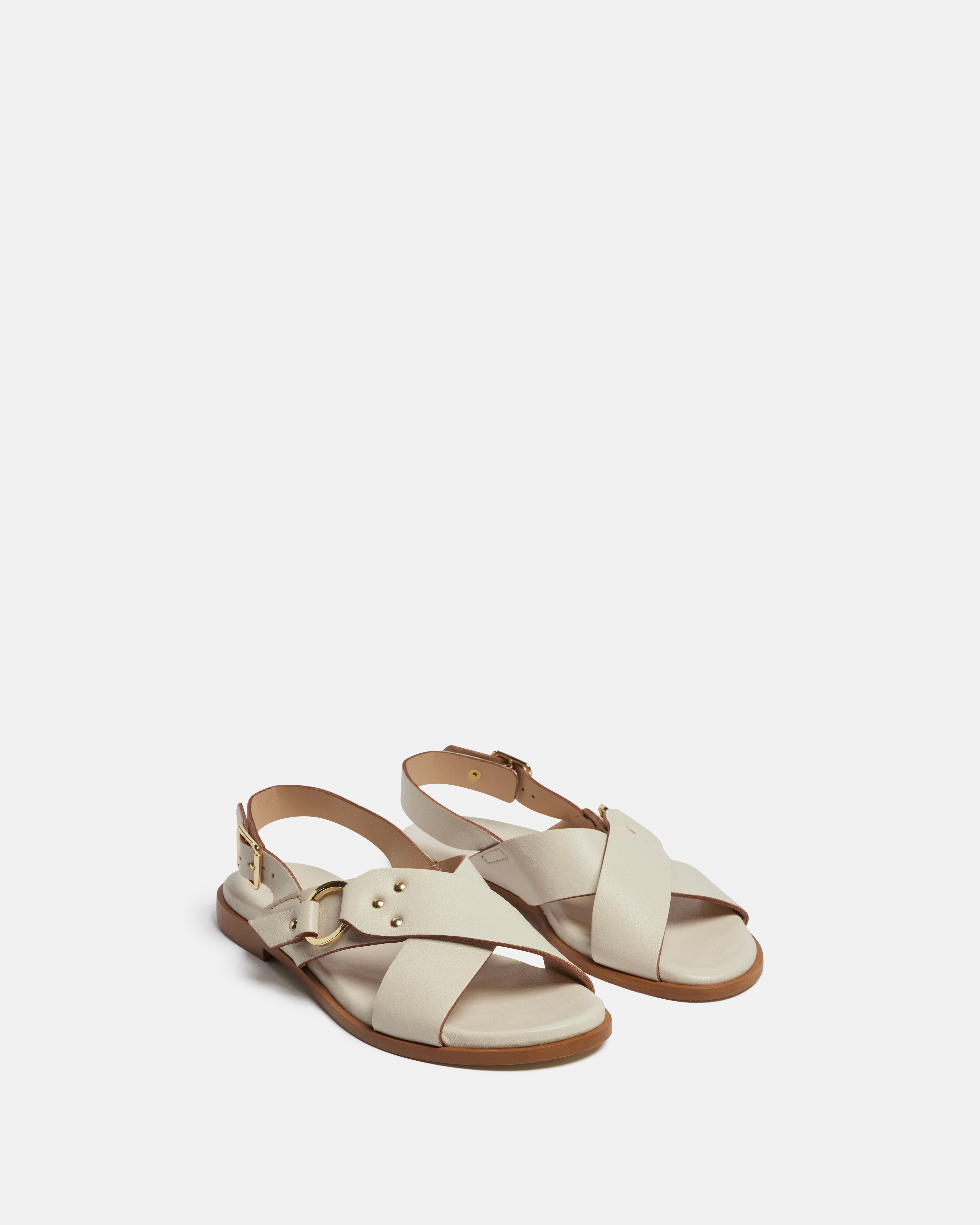 SANDALES LADDIE ECRU - minelli.fr - MINELLI
