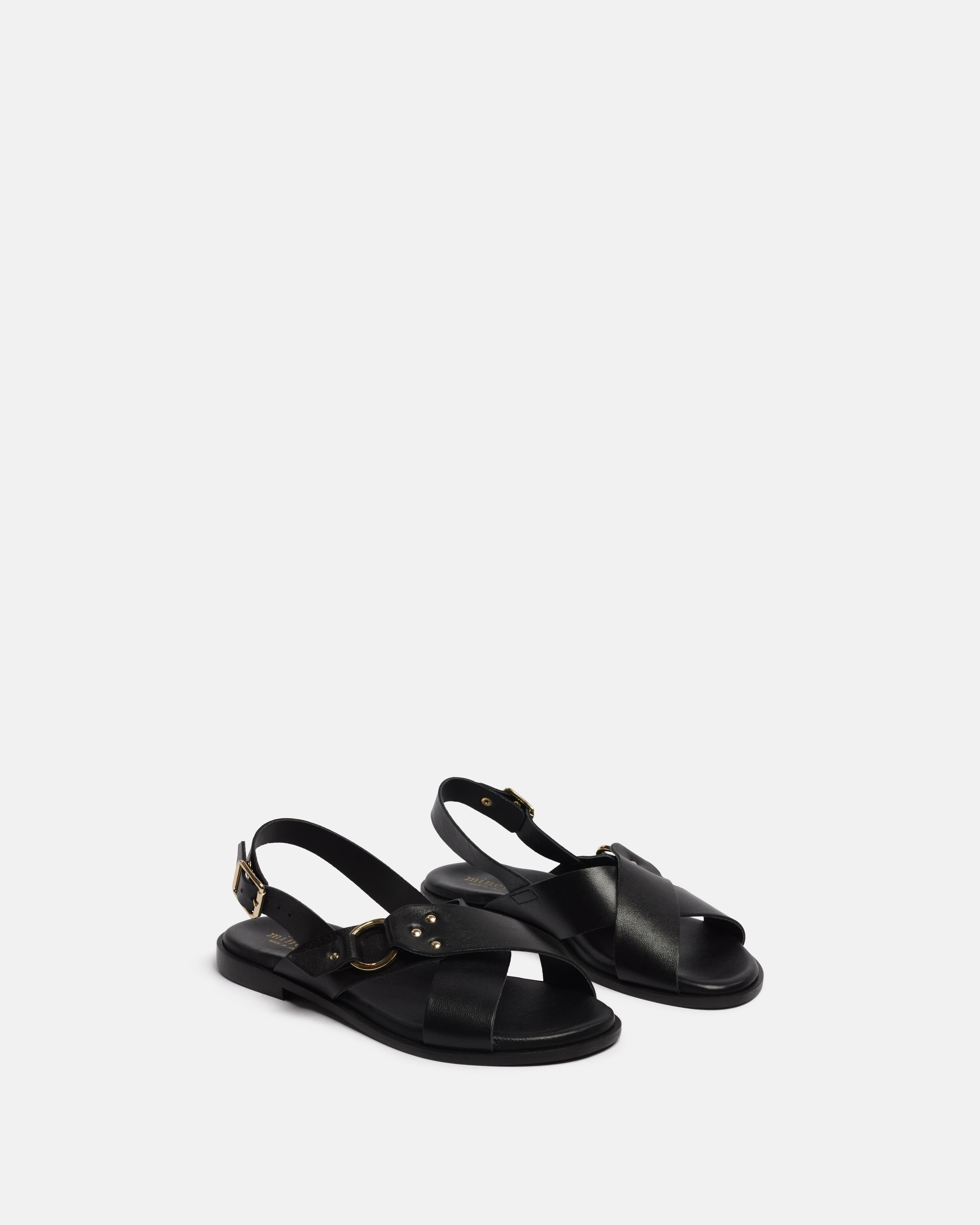 SANDALES LADDIE NOIR - minelli.fr - MINELLI