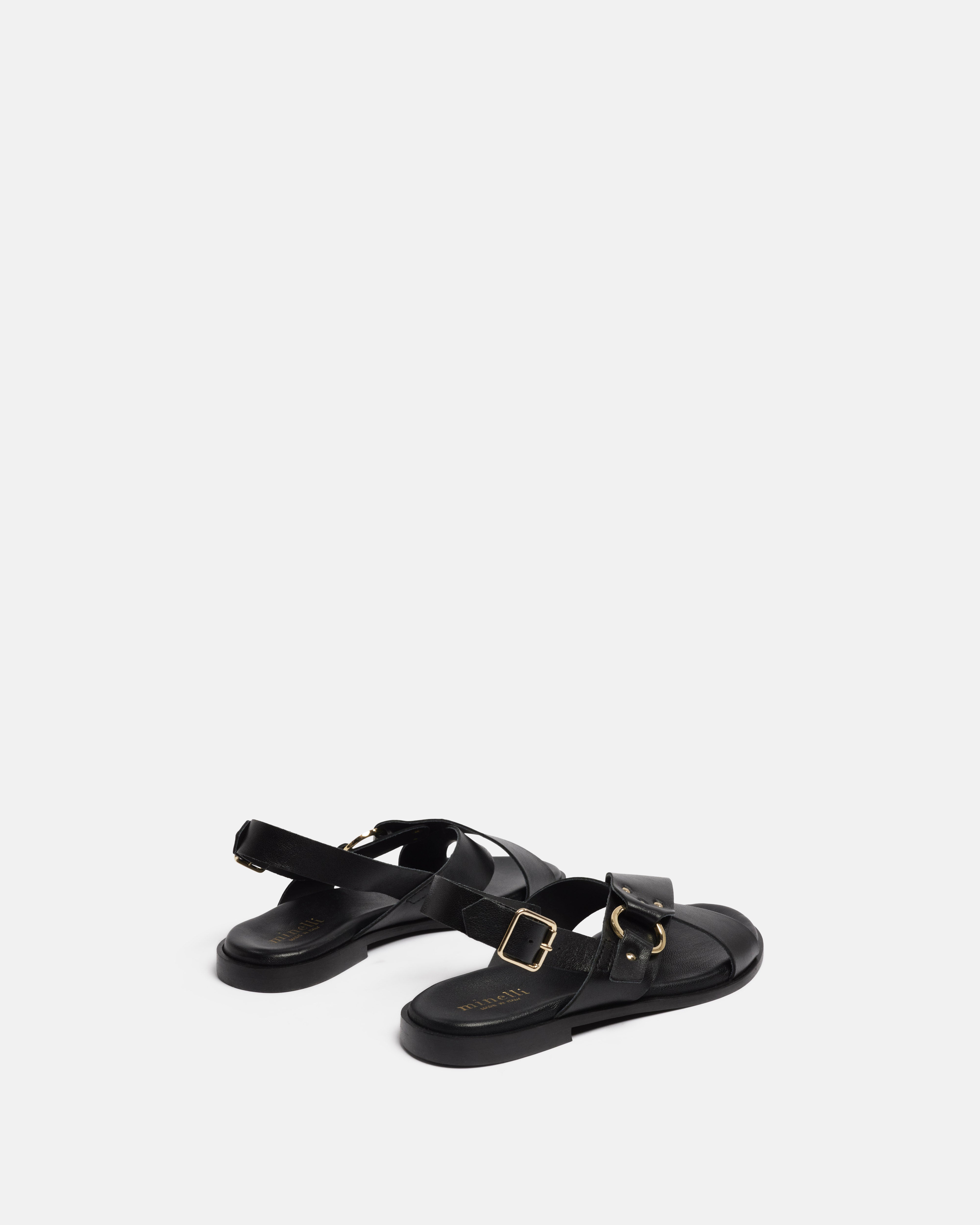 SANDALES LADDIE NOIR - minelli.fr - MINELLI