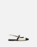 SLINGBACKS NARNIA/BI ECRU NOIR - minelli.fr - MINELLI