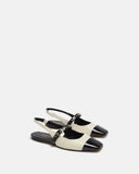 SLINGBACKS NARNIA/BI ECRU NOIR - minelli.fr - MINELLI