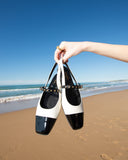 SLINGBACKS NARNIA/BI ECRU NOIR - minelli.fr - MINELLI