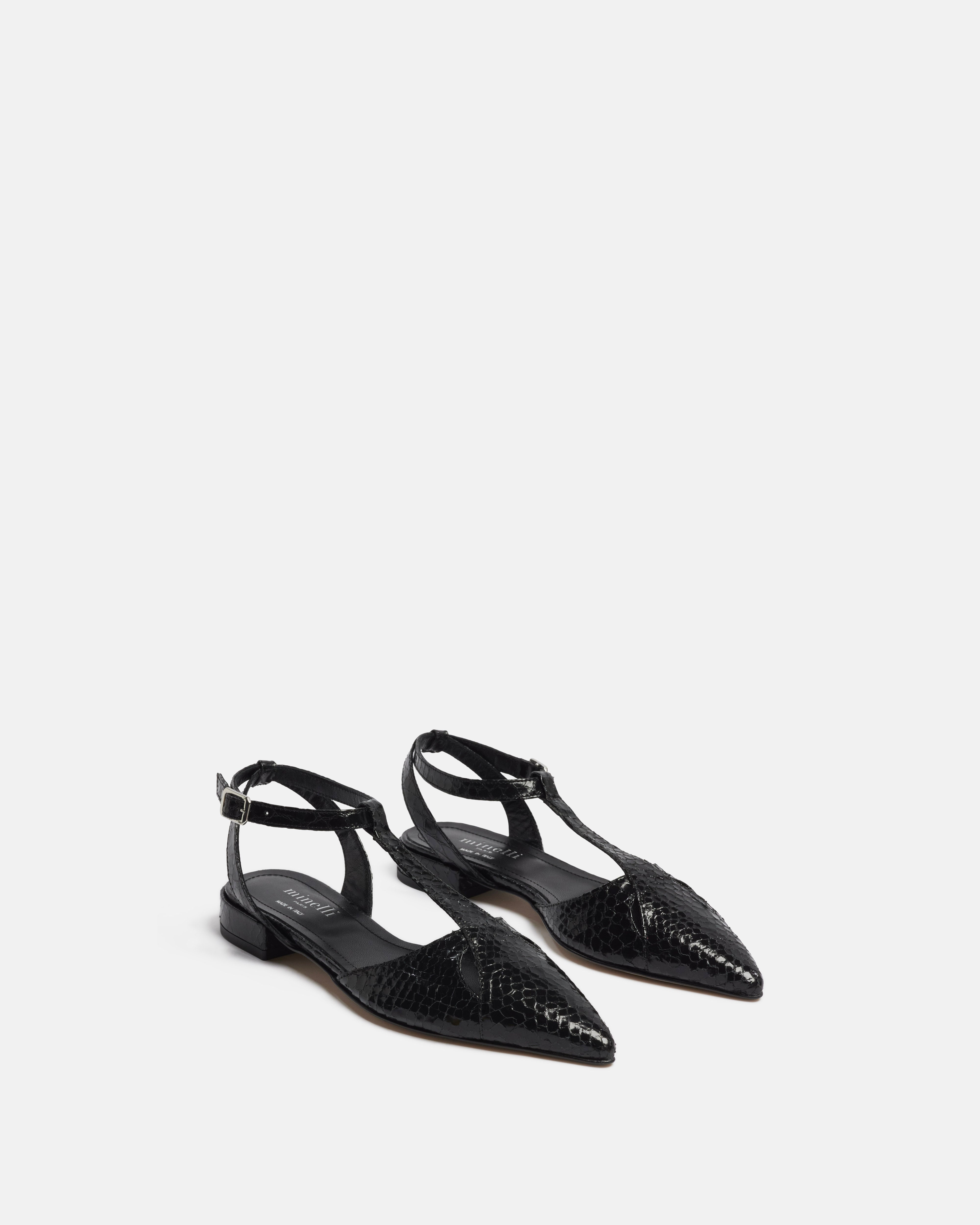 SLINGBACKS NELLA/PYTCRK NOIR - minelli.fr - MINELLI