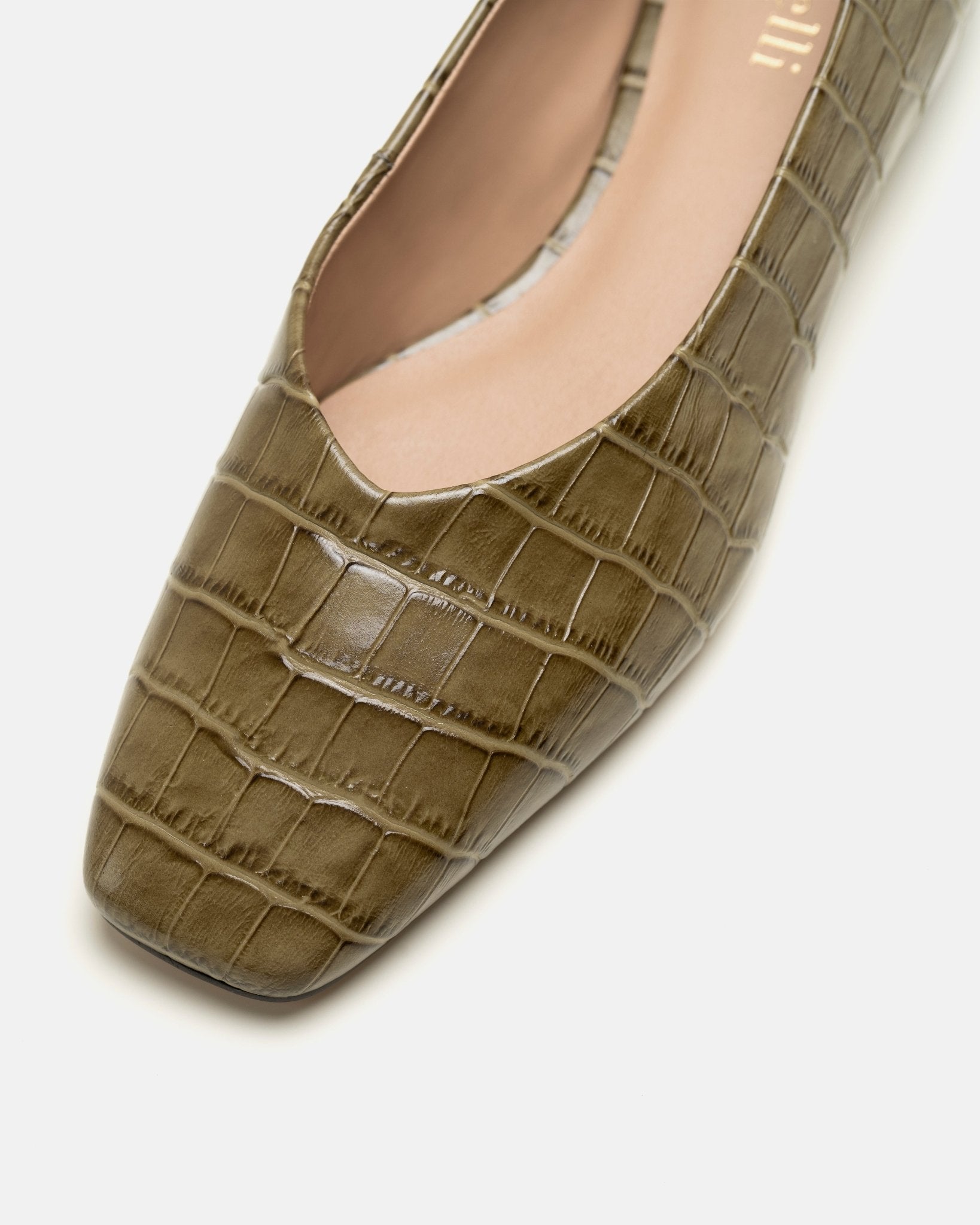 BALLERINES KAMIL/CROC KAKI - minelli.fr