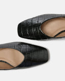 BALLERINES KAMIL/CROC NOIR - minelli.fr
