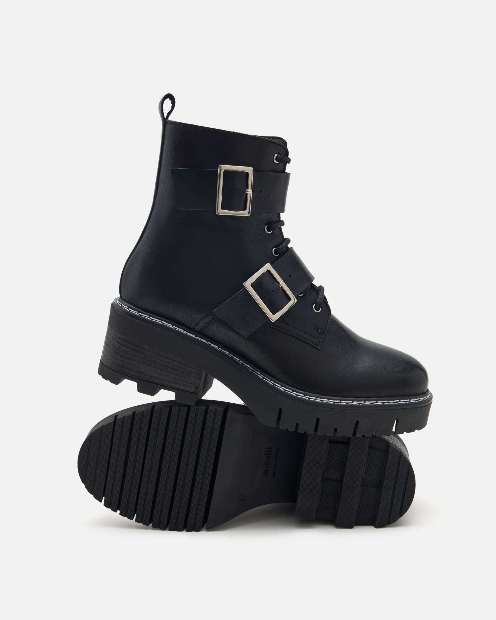 BOTTINES ARMY NOIR - minelli.fr