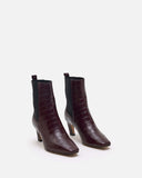 BOTTINES KRISTIN/CROCO POURPRE - minelli.fr