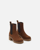 BOTTINES MIRAGE/VEL COGNAC - minelli.fr