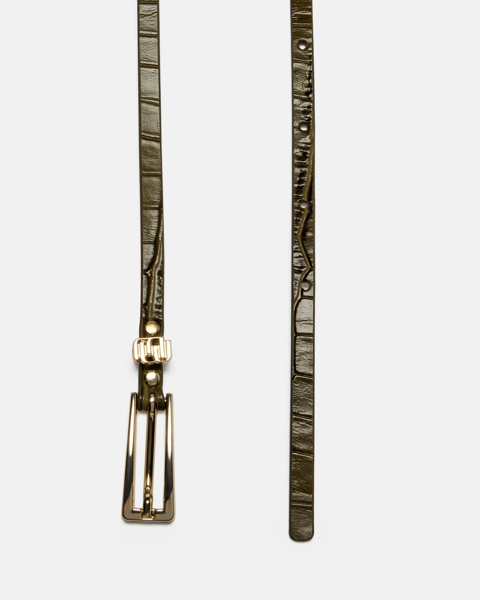 CEINTURE ATYA/CROC KAKI - minelli.fr