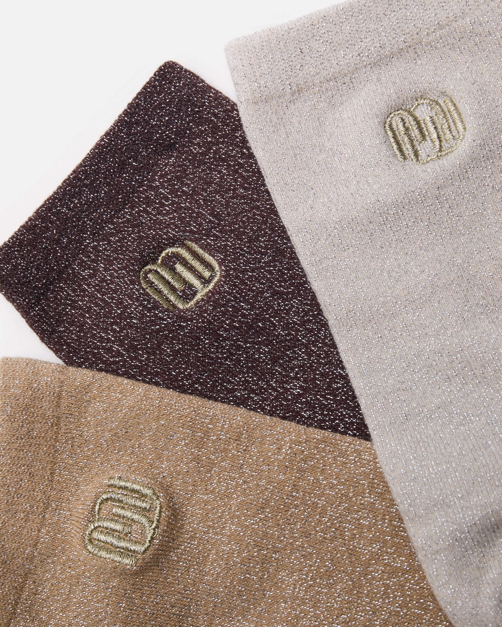 CHAUSSETTES DIMI ÉCRU OR MARRON - minelli.fr