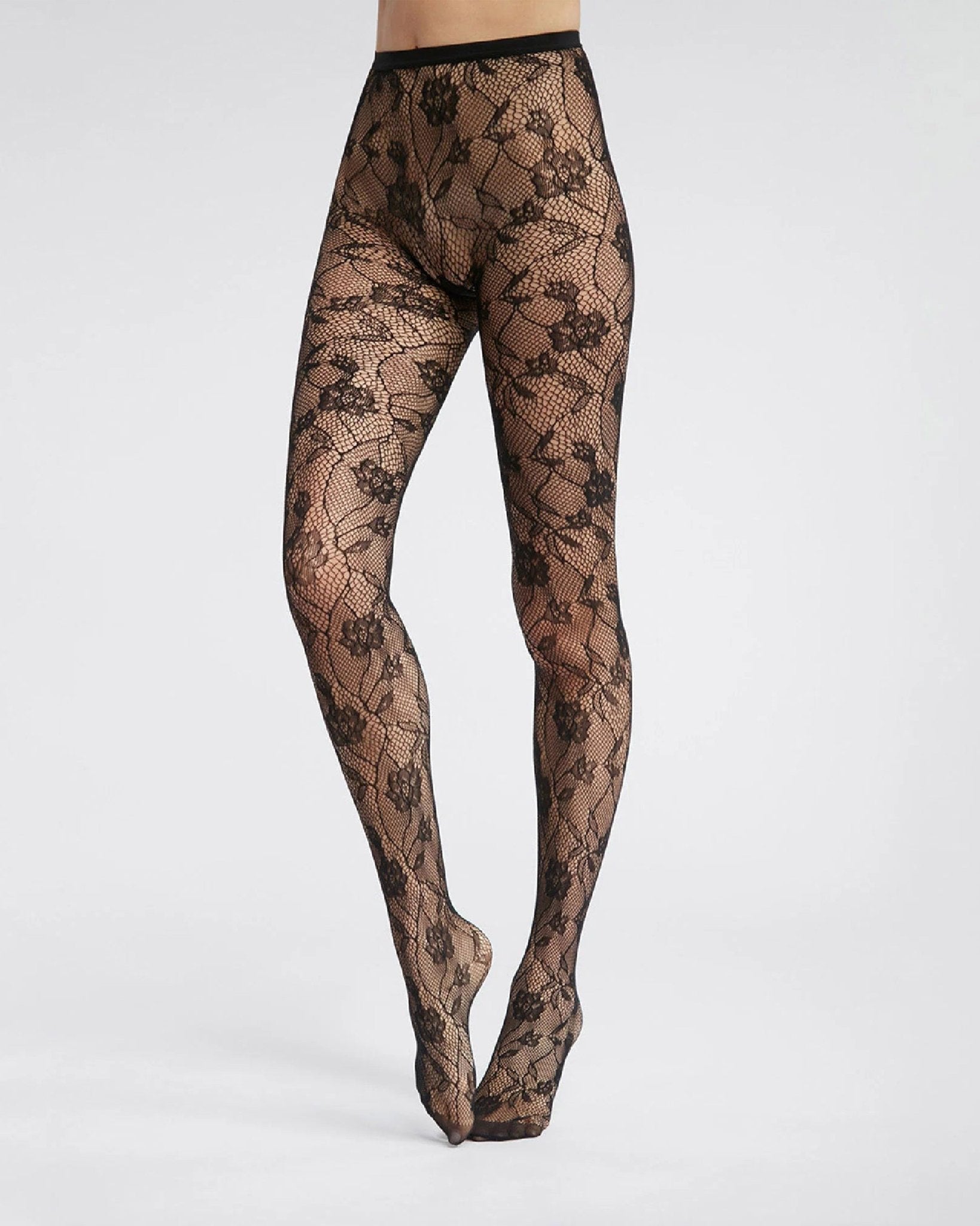 COLLANT EFFET BAROQUE NOIR - minelli.fr