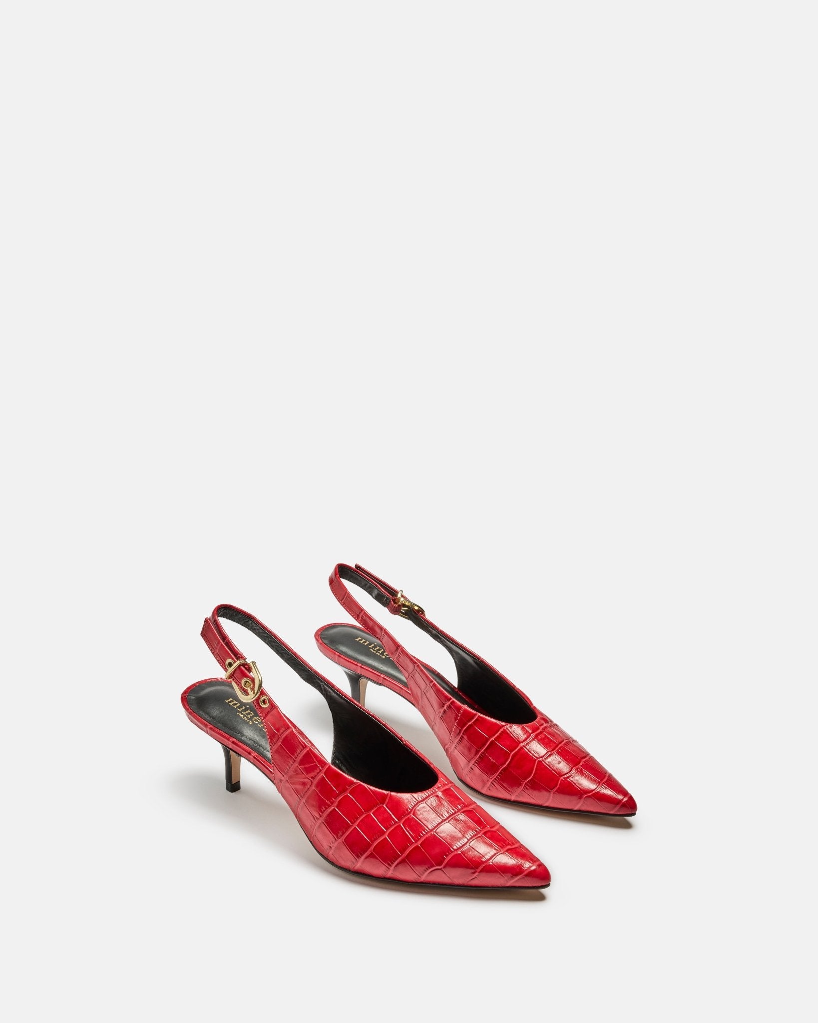 ESCARPINS AUXANE/CROC ROUGE - minelli.fr