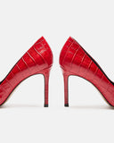 ESCARPINS KAROLINA/CROC ROUGE - minelli.fr