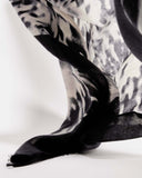 FOULARD YAKIA ECRU NOIR - minelli.fr