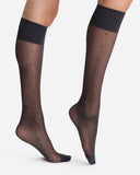 MI - BAS EFFET PLUMETIS NOIR - minelli.fr