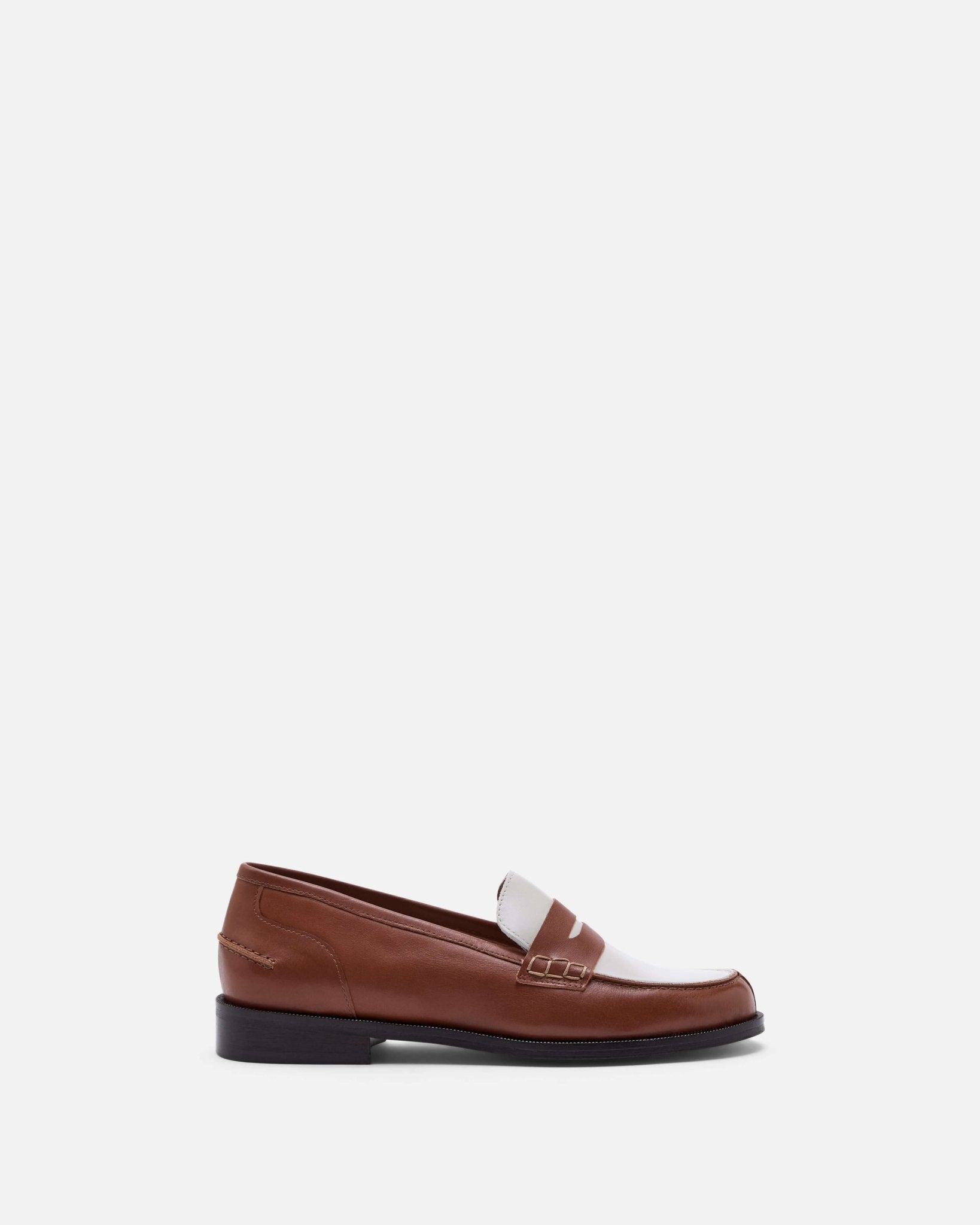 MOCASSINS MAURINE COGNAC ÉCRU - minelli.fr