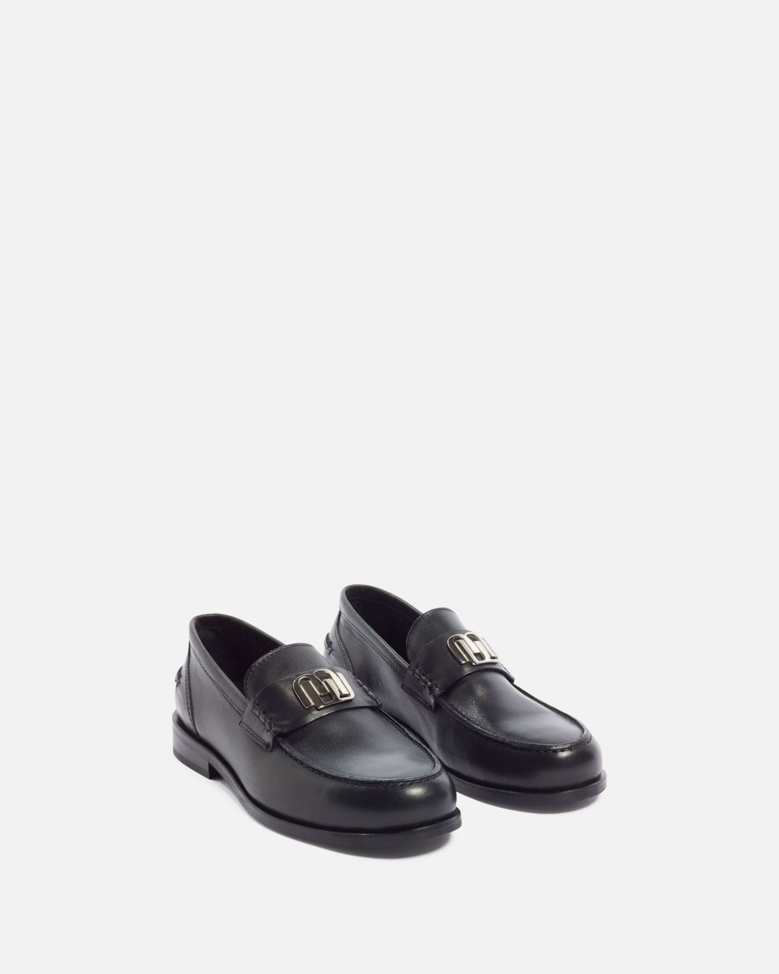 Mocassins En Cuir Minelli Taille 37 - Noir, Talons Un Peu Abîmés, Occasion Portée