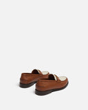 MOCASSINS TAMIRA/BI COGNAC ECRU - minelli.fr