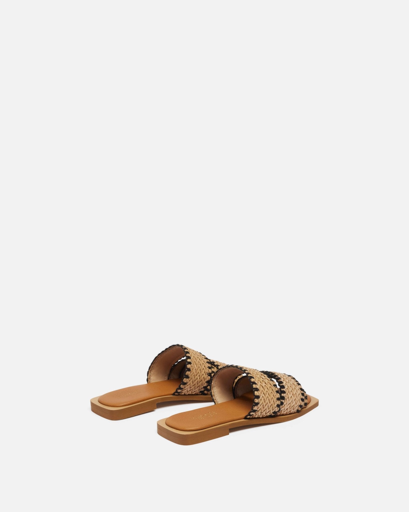 MULES LEILA/RAF NATUREL NOIR - minelli.fr