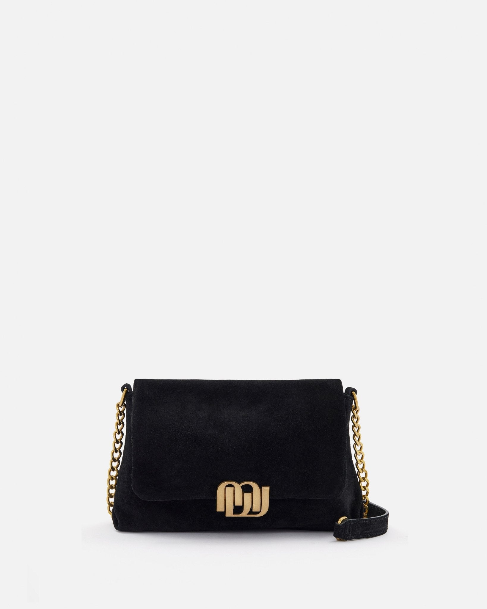 SAC CUIR VELOURS GEORGIA/VEL NOIR - minelli.fr