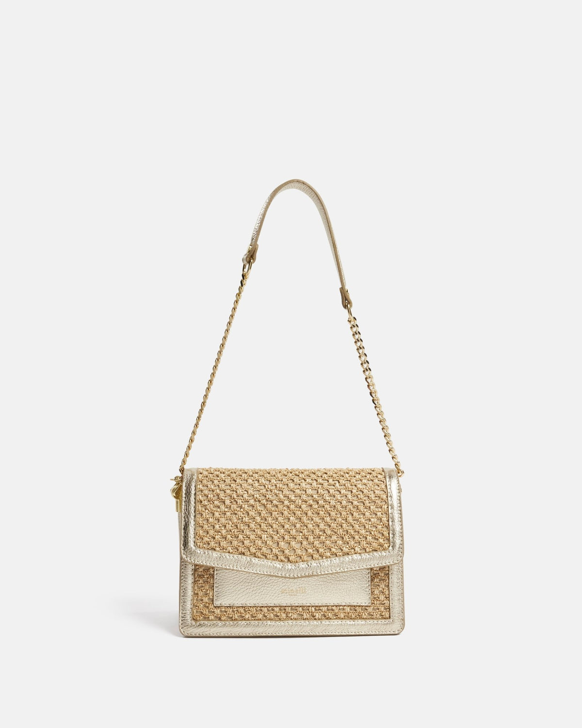 SAC MOYEN VOLUME AKIA PLATINE - minelli.fr