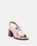 SANDALES JAVINE/MET PLATINE - minelli.fr
