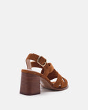 SANDALES JAVINE/VEL COGNAC - minelli.fr
