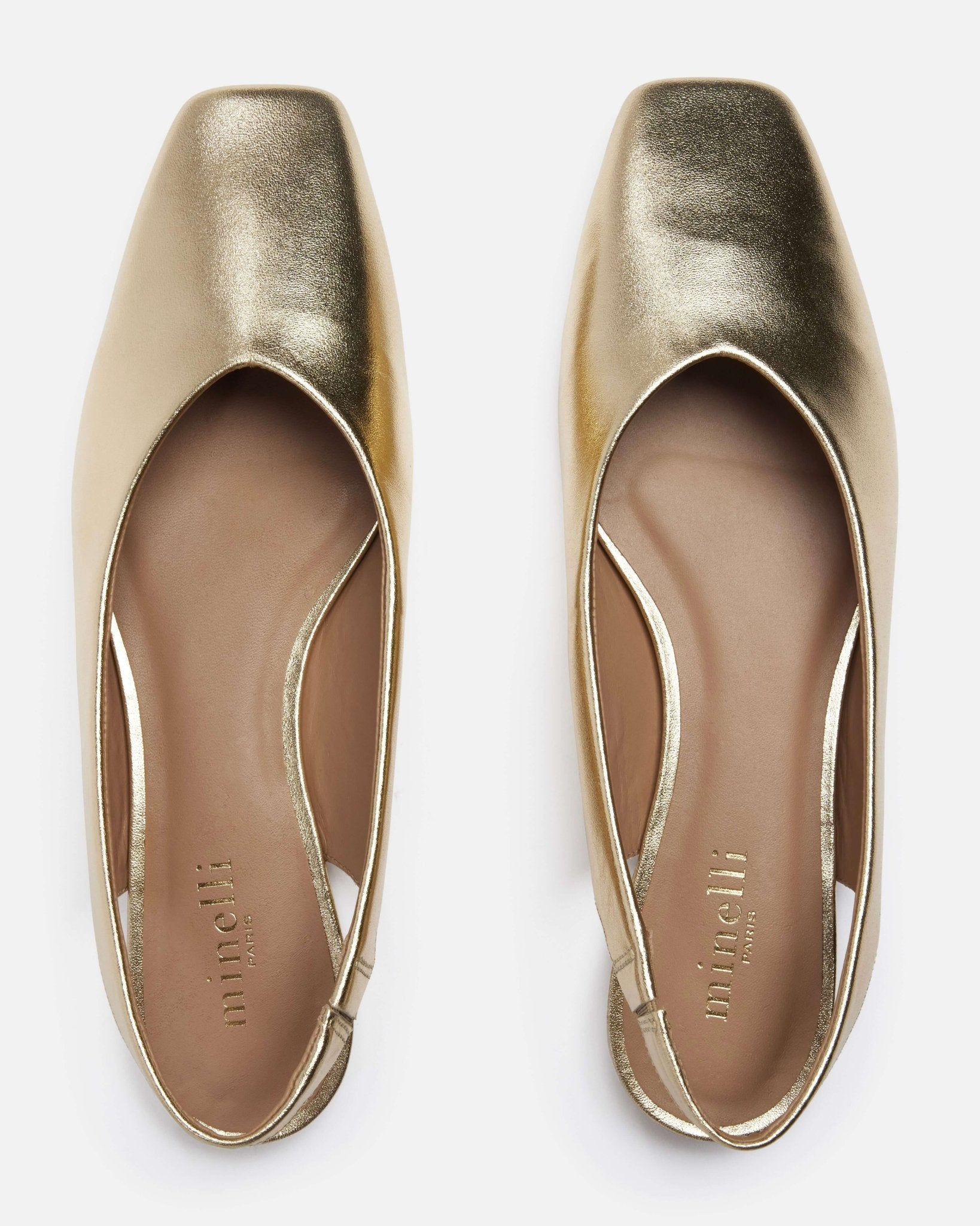 SLINGBACKS KYARA/MET PLATINE - minelli.fr