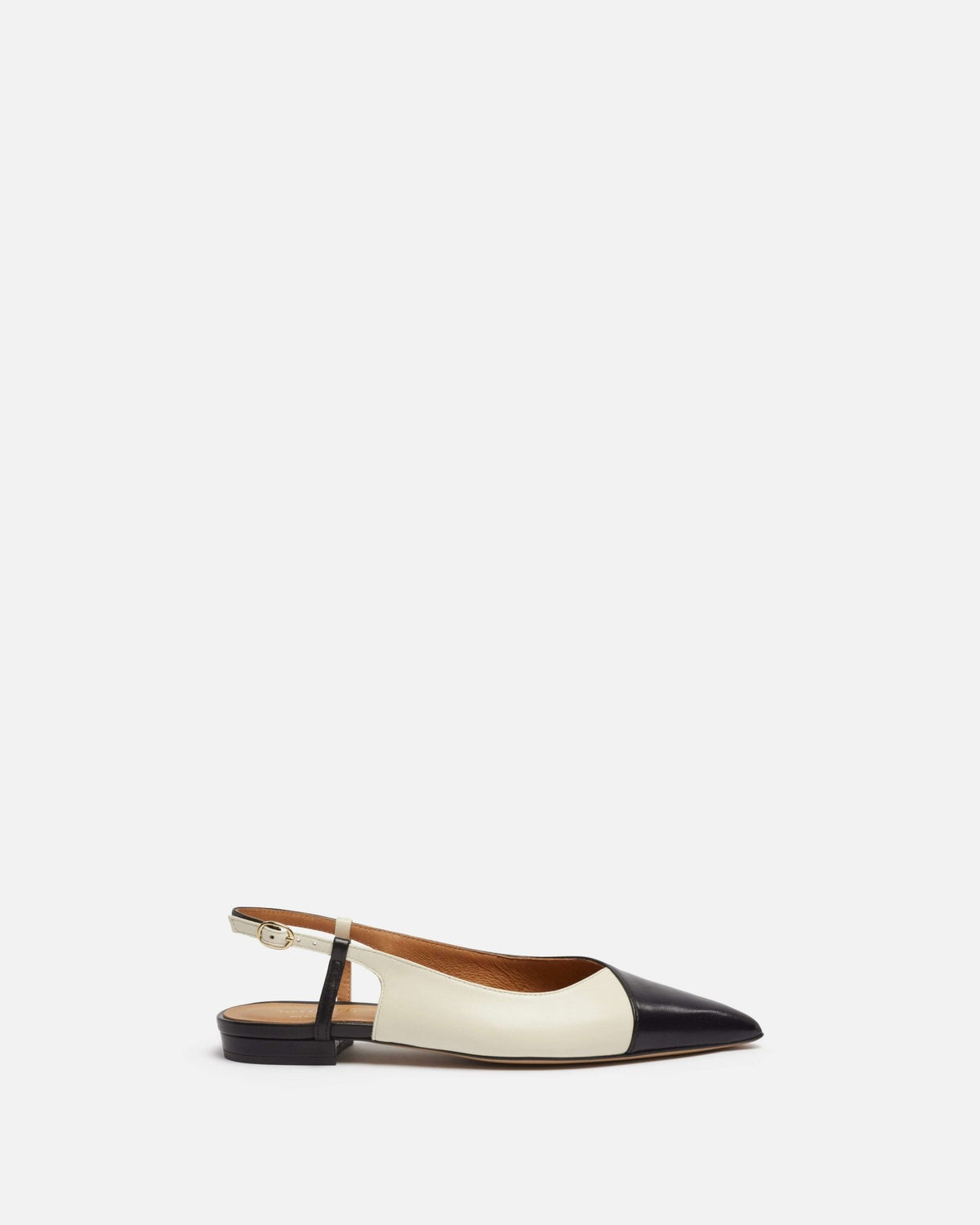 SLINGBACKS MIPOLL/BI NOIR ECRU - minelli.fr