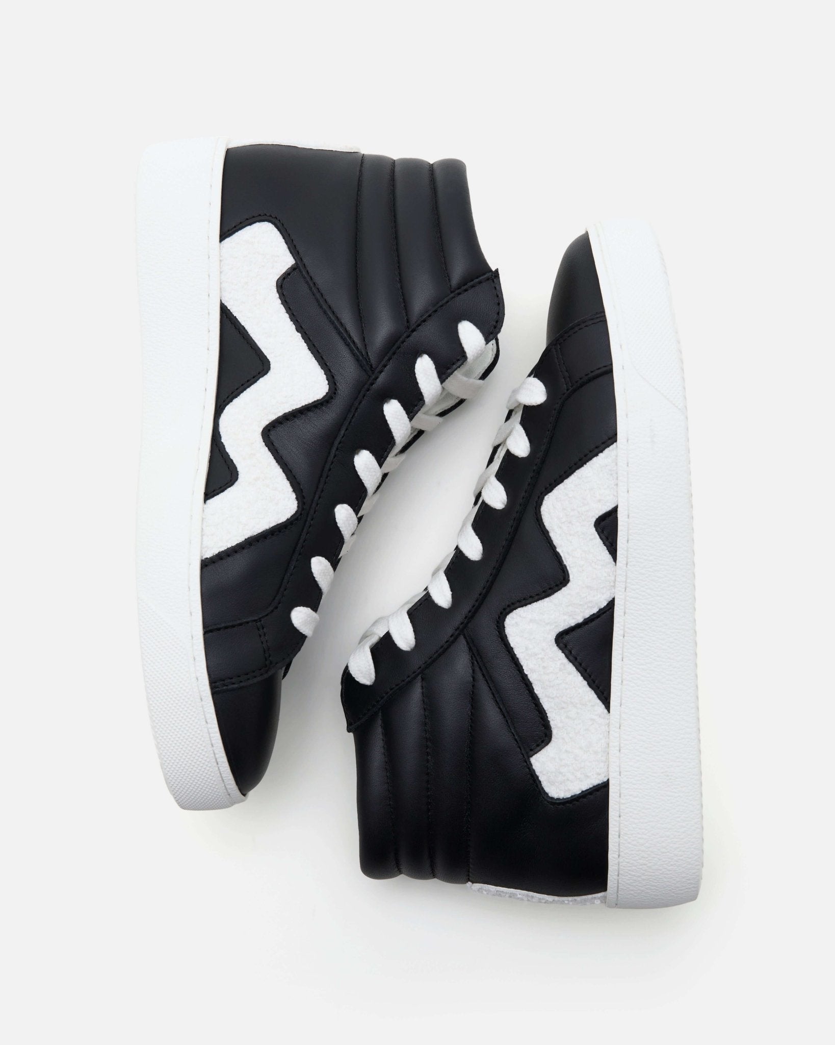 TENNIS CARLA/WOOL NOIR BLANC - minelli.fr